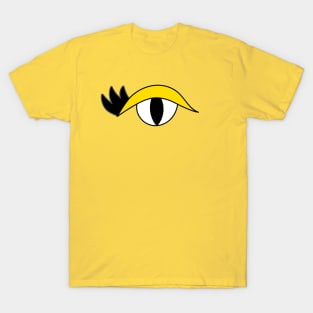 Cute Cartoon Eye with lashes and yellow lid T-Shirt